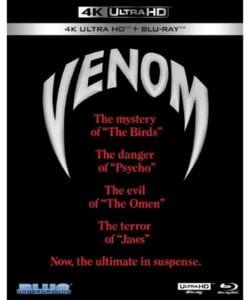 venom (1981) 4k uhd + blu ray w/slipcover blue underground venom (1981) 4k uhd + blu ray w/slipcover blue underground