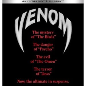 venom (1981) 4k uhd + blu ray w/slipcover blue underground venom (1981) 4k uhd + blu ray w/slipcover blue underground
