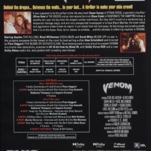 venom (1981) 4k uhd + blu ray w/slipcover blue underground venom (1981) 4k uhd + blu ray w/slipcover blue underground