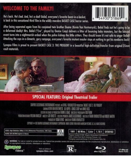 basket case 3: the progeny blu ray synapse films basket case 3: the progeny blu ray synapse films