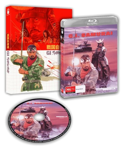 g.i. samurai aka time slip blu ray w/slipcover umbrella g.i. samurai aka time slip blu ray w/slipcover umbrella