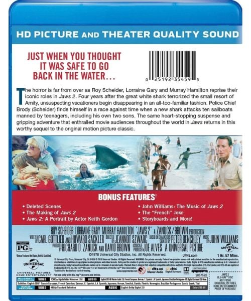 jaws 2 (1978) blu ray universal jaws 2 (1978) blu ray universal