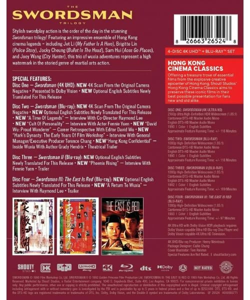 the swordsman trilogy 4k uhd & blu ray shout factory the swordsman trilogy 4k uhd & blu ray shout factory